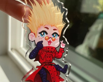 3 in. Vash the Stampede acrylic keychain