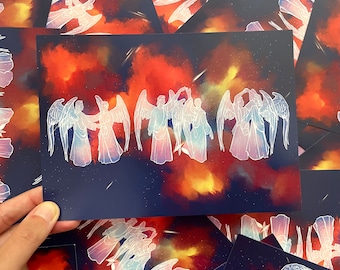 5x7 Dancing Angels (Good Omens) Print