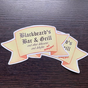 3 in. Blackbeard Bar & Grill sticker