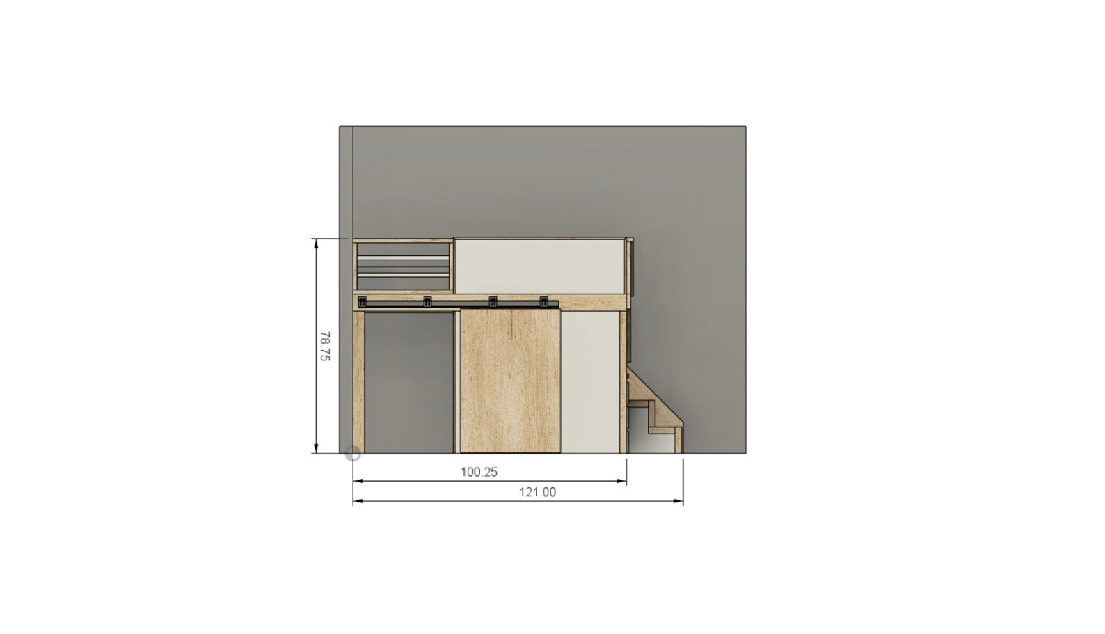 DIY Full Loft Bed Build Plans: With Stairs & Drawers (plan #106) - Etsy