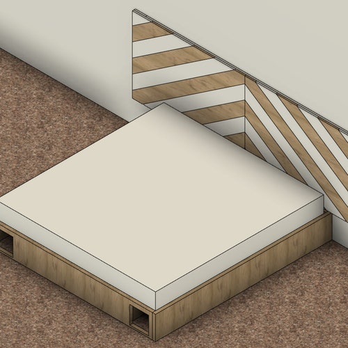 DIY Build Plan King Size Cat Maze Bed 80 X 84 Etsy