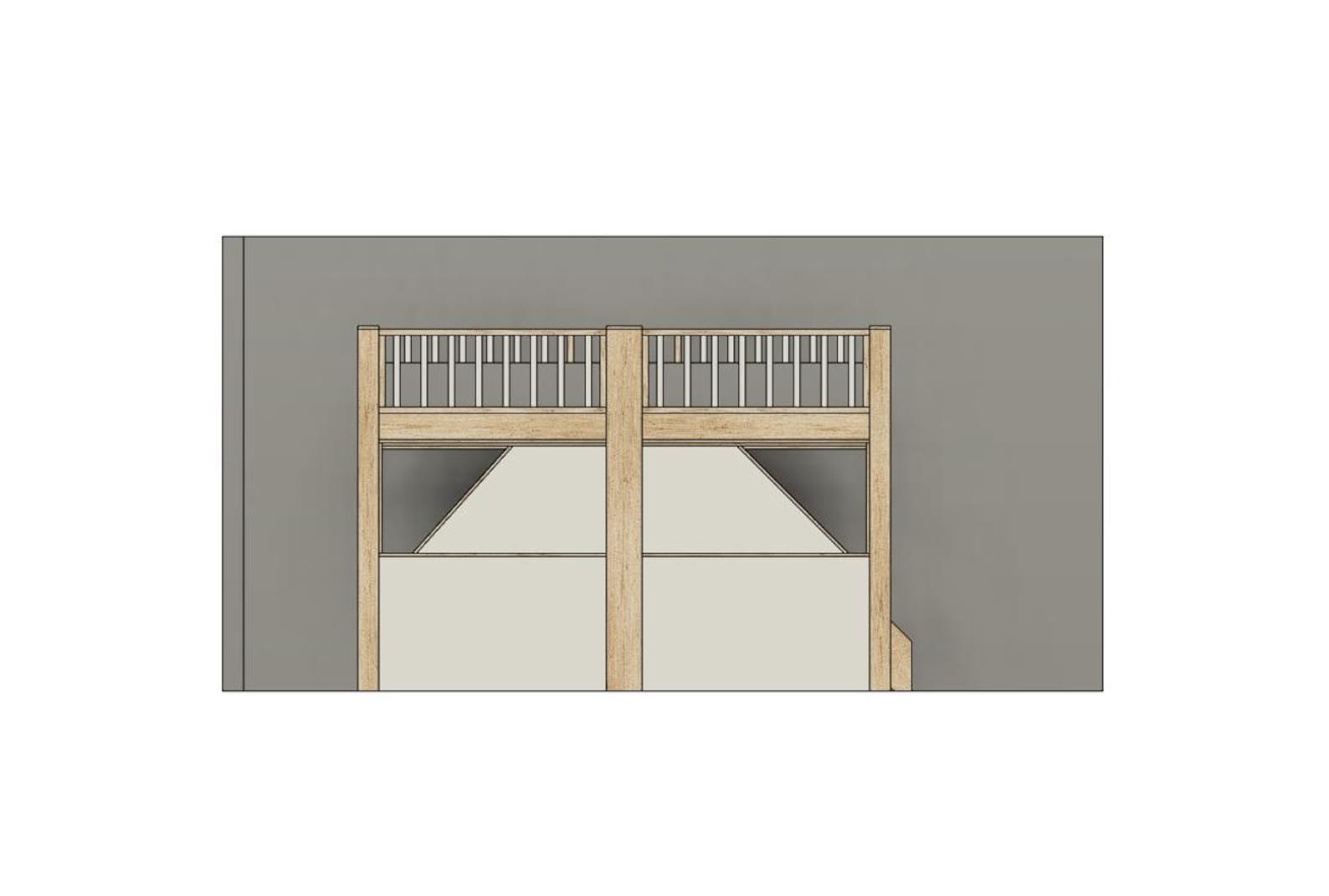 Full Bed Loft With Stairs and Slide - DIY Build Plans - Etsy