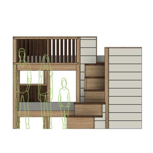 DIY Build Plan - Twin Bunk Bed With Stairs - Plan #024 - Etsy