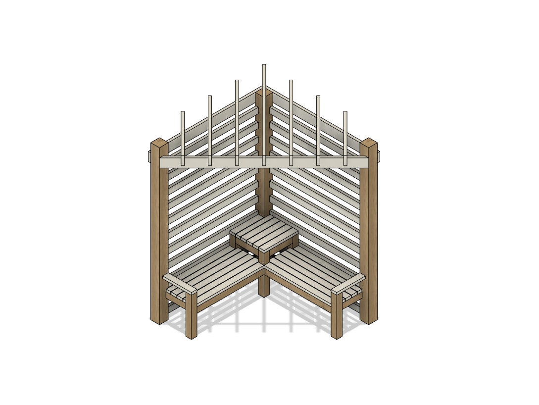 DIY Build Plans Outdoor Gazebo Corner 