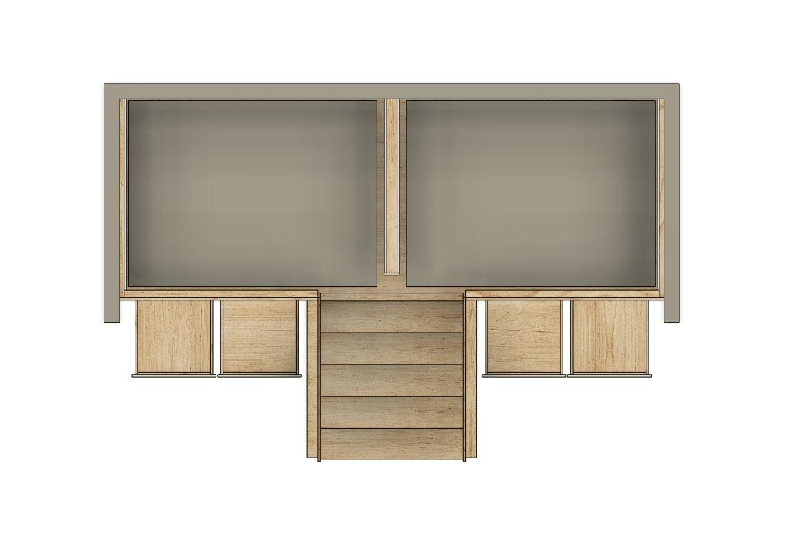 Quad Queen Bunk Bed With Stairs & Storage - DIY Build Plans - Etsy