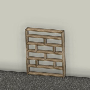 DIY Build Plan - Book shelf - 66&quot; x 82&quot; x 11-1/2&quot; - Plan #005