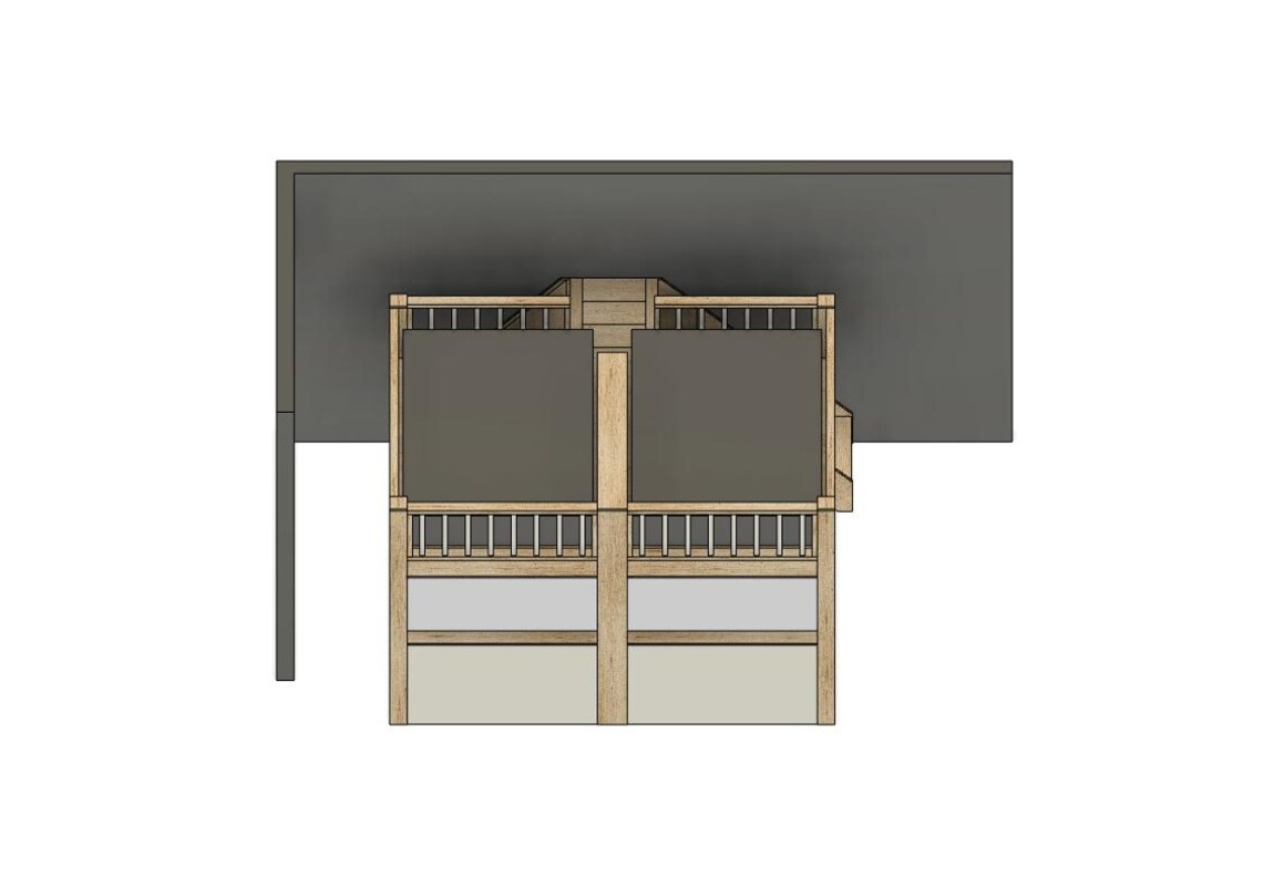Full Bed Loft With Stairs and Slide - DIY Build Plans - Etsy