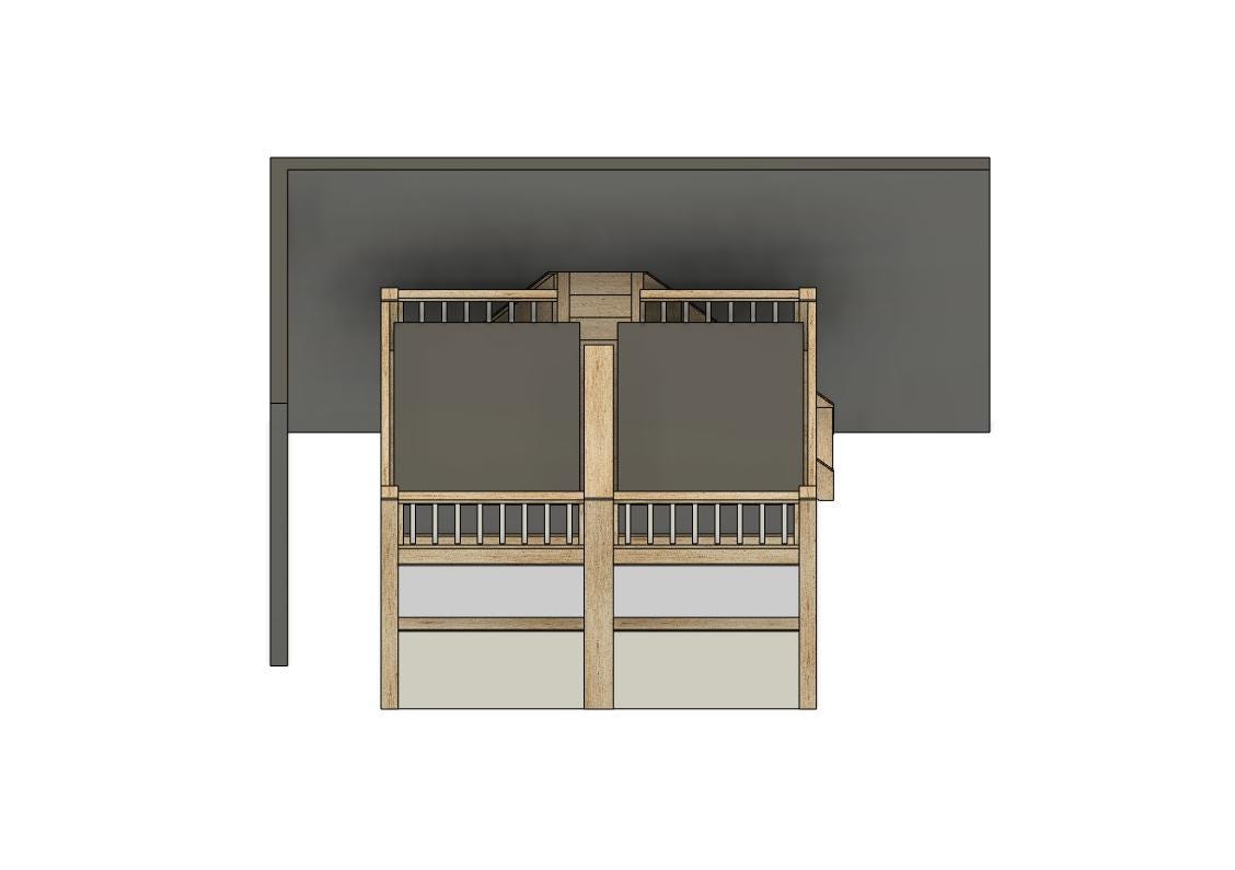 Two Loft Bed With Stairs and Slide - Loft Bed for Full Bed - DIY Build ...