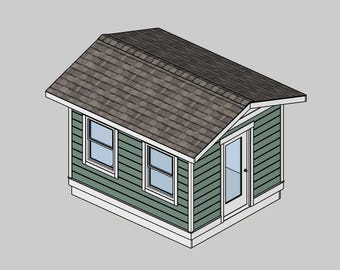 10 x 12 Shed - Backyard Office - Backyard Storage - Backyard Gym - DIY Build Plans