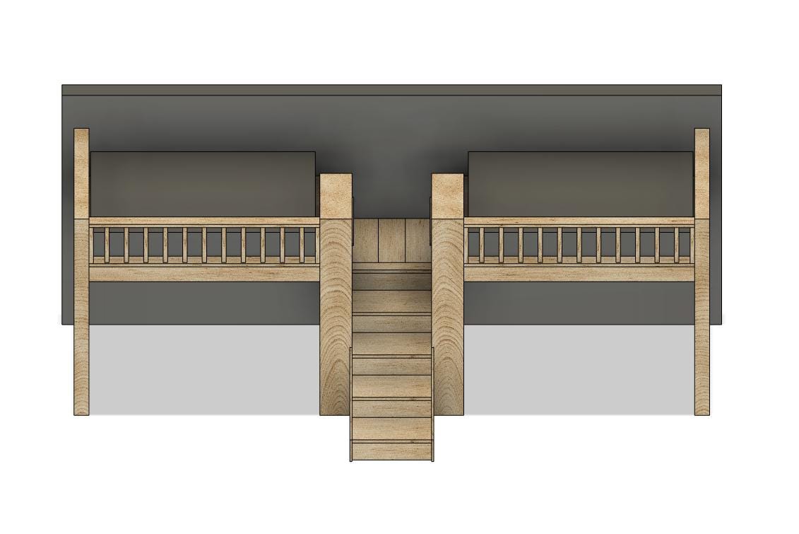 DIY Build Plan - Double Twin Bed With Stairs - Plan #011 - Etsy
