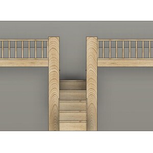 DIY Build Plan - Double Twin Bed With Stairs - Plan #011 - Etsy