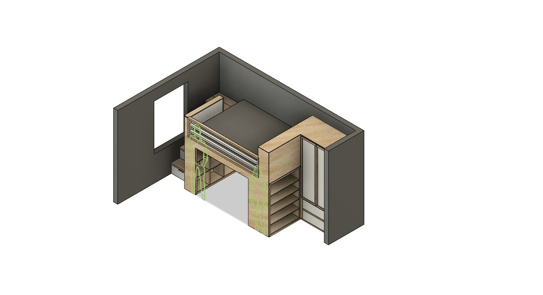 DIY Build Plans Queen Loft Bed With Stairs Loft With Storage Bed With