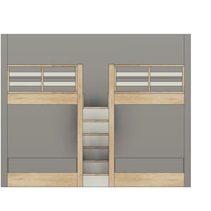 Quad Full Size Bunk Bed DIY Build Plans With Stairs - Etsy