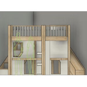 Full Size Loft Bed With Stairs, Slide & Desk - DIY Build Plans - Etsy