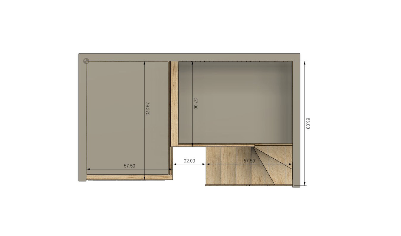 Full Loft Bed DIY Build Plans With Stairs & Drawers - Etsy