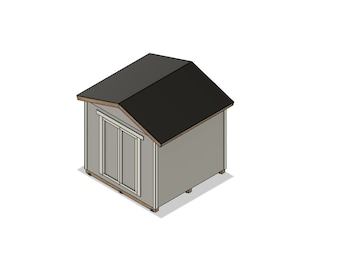 DIY Build Plans - 10 x 10 Shed - Backyard Storage - Backyard Gym - Shed Design - Shed Plan - Shed Layout - Plan #098
