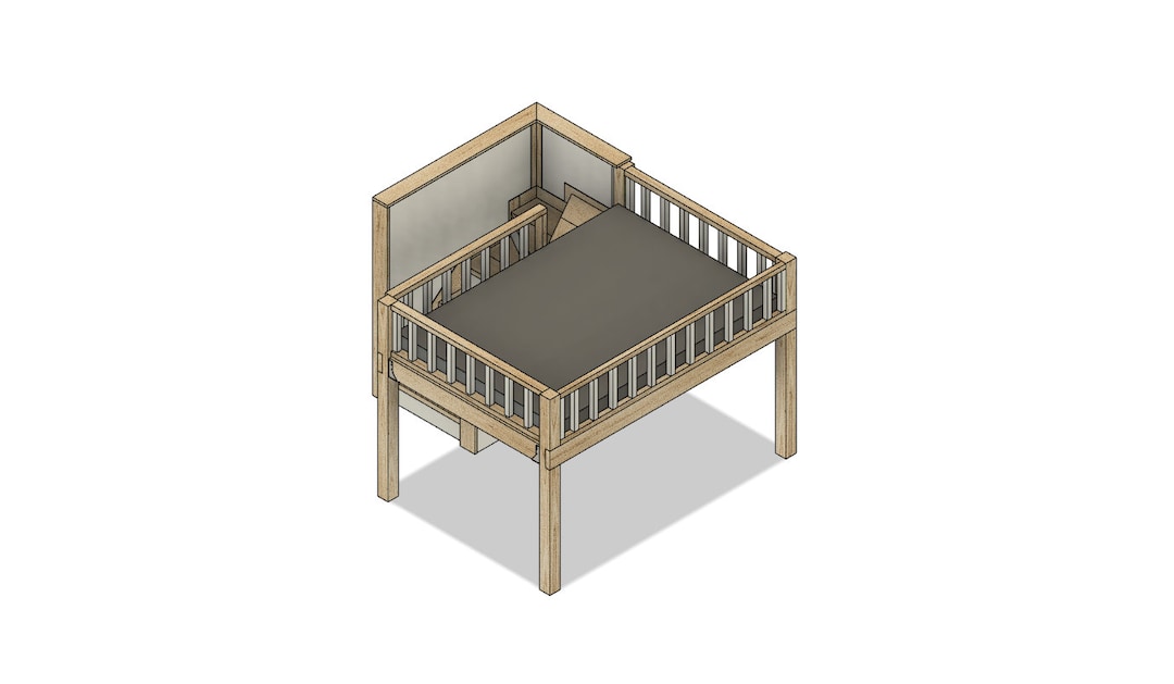 Full Loft Bed With Stairs DIY Build Plans - Etsy