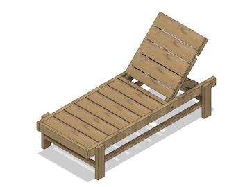 DIY Outdoor Lounge Chair Build Plan: Adjustable Patio Furniture (#020)