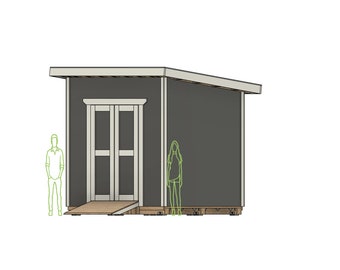 DIY Build Plan - 8 x 10 Shed - Backyard Storage - Backyard Gym - Shed Design - Shed Layout