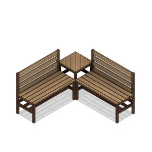 Corner seat garden furniture sales