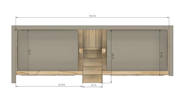 Quad Full Bunk Bed With Stairs & Storage Drawers - DIY Build Plans - Etsy