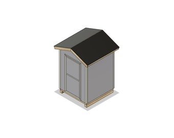 DIY Build Plans - 6x6 Shed - Backyard Storage - Shed Design - Shed Layout - Plan #091