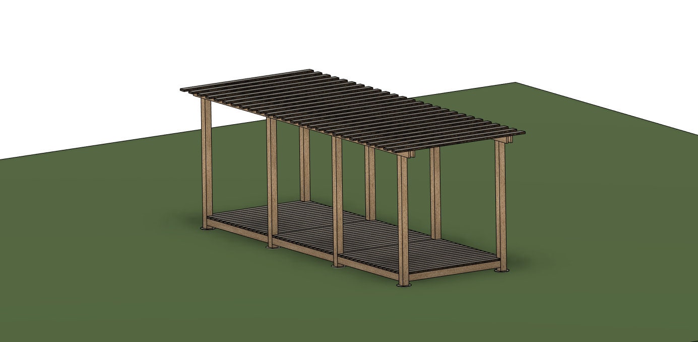 DIY Garten Gazebo Baupläne: Terrasse, Terrasse, Ramada (Plan #090)