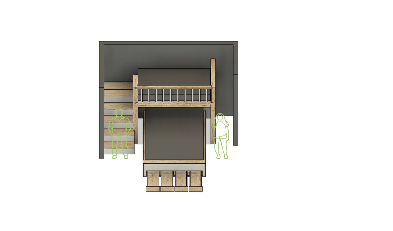 Twin XL over Queen Bunk Bed - Bed with stairs - Bed with Drawers - DIY ...