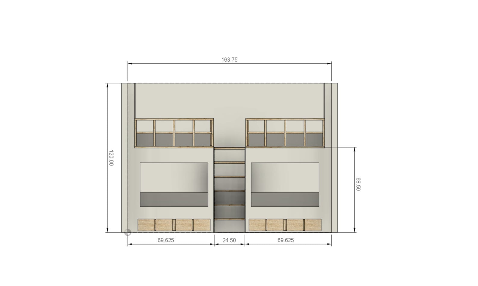 DIY Build Plans Double Queen Bunk Bed With Stairs Bunk Bed With Storage