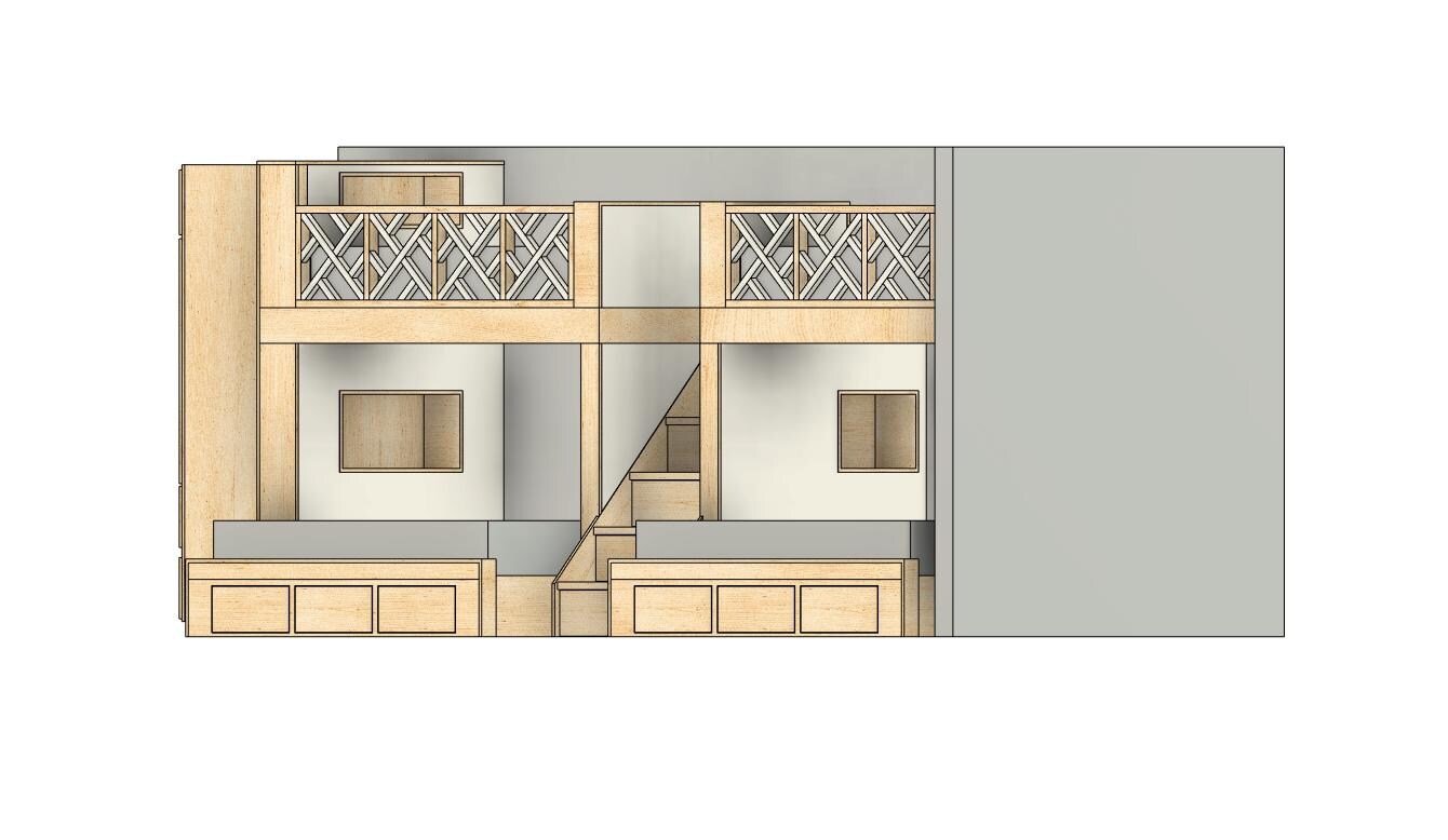 Quad Bunk Bed DIY Build Plans: Full Over King With Armoire & Storage - Etsy