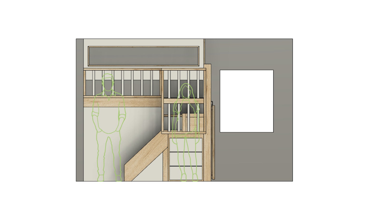Queen Loft Bed With Stairs & Storage - DIY Build Plans - Etsy