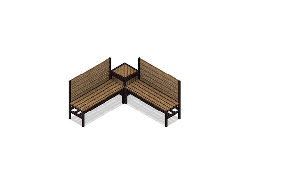 Garden corner online bench with storage