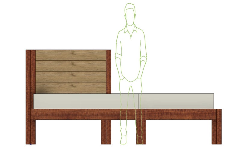 DIY Build Plan Full Bed Frame Plan 012 image 4