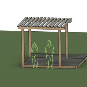 DIY Build Plans - Backyard Deck with Gazebo - Shaded Deck - Plan #026