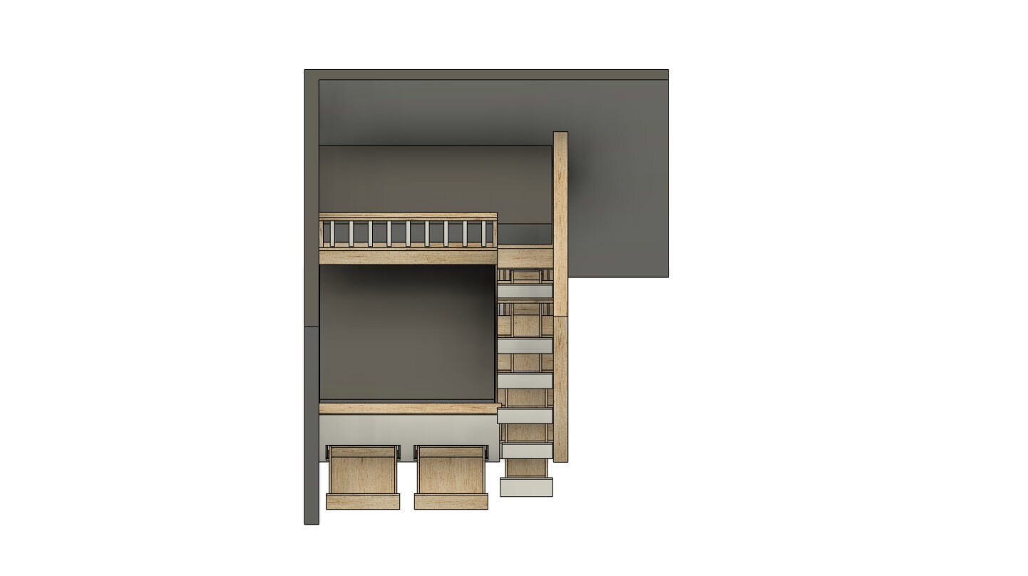 Bunk Bed With Stairs DIY Build Plans: Twin XL Upper, Queen Lower - Etsy