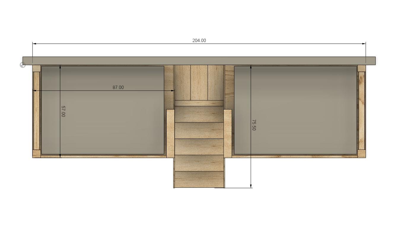 DIY Build Plans - Double Full Size Loft With Stairs - Plan #029 - Etsy