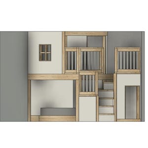 Full Loft Bed DIY Build Plans With Upper Playhouse & Stairs - Etsy