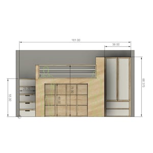 DIY Build Plans Queen Loft Bed With Stairs Loft With Storage Bed 