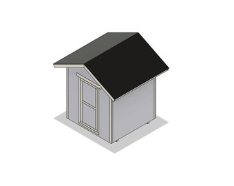 DIY Build Plans - 8x8 Shed - Backyard Storage - Shed Design - Shed Layout - Shed Playhouse - Plan #193