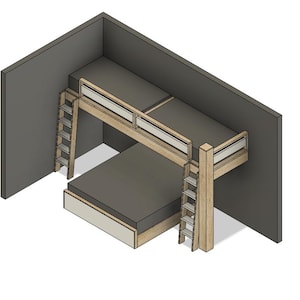 Planos de bricolaje para una cama alta doble con cama tamaño king