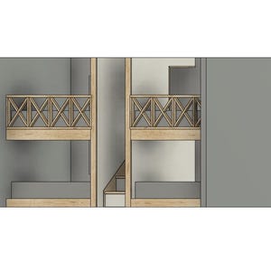 Quad Full Bunk Bed With Storage Stairs - DIY Build Plans - Etsy