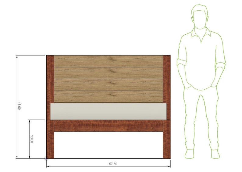 DIY Build Plan Full Bed Frame Plan 012 image 6