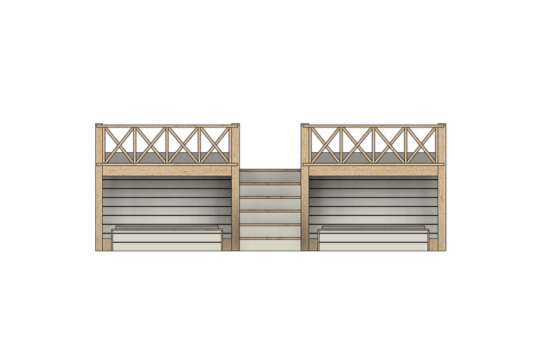DIY Build Plans Double Split Bunk Bed with Stairs Twin - Etsy México