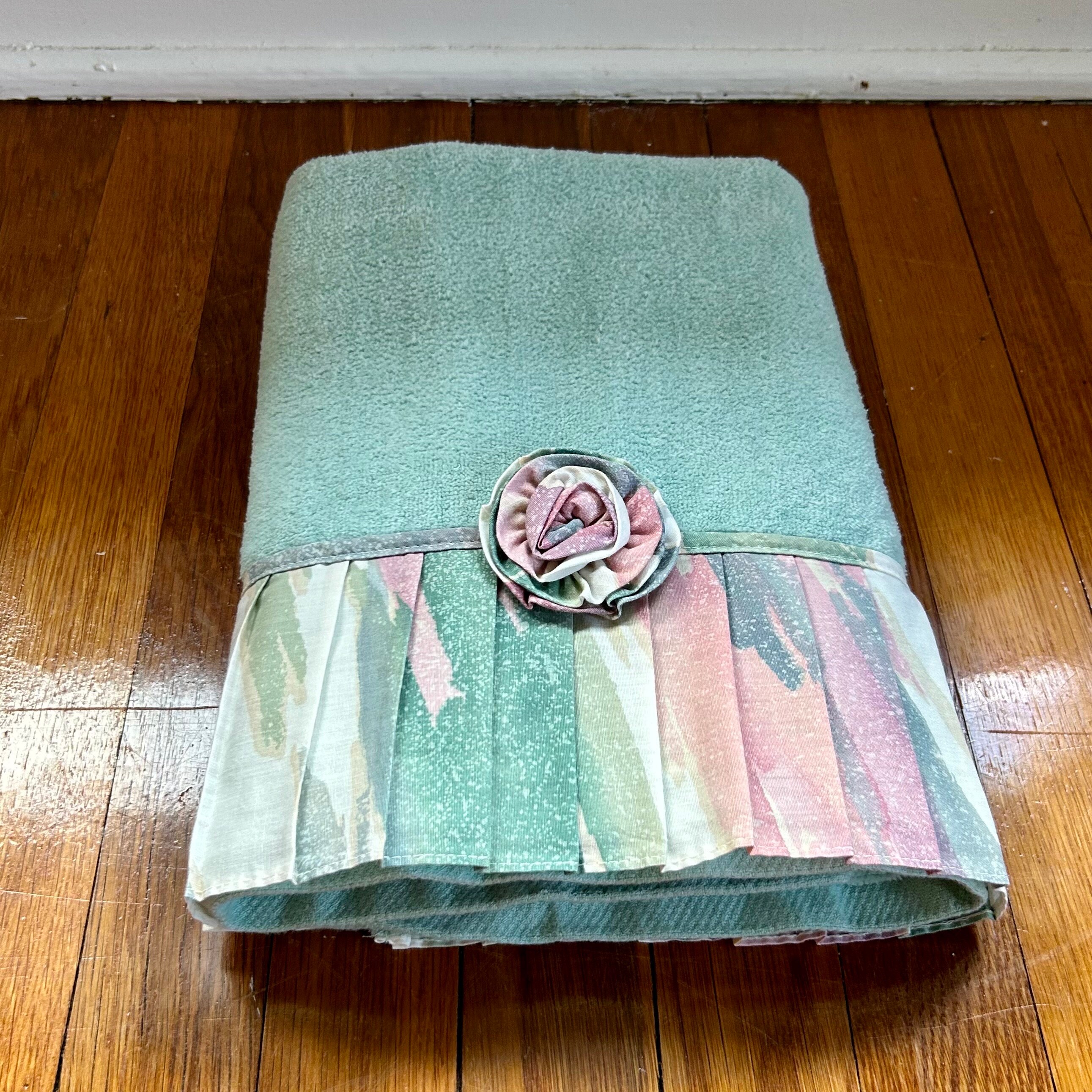 Seafoam Hotel Hand Towel, Green, Cotton Sold by at Home