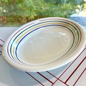 Vintage Striped Italian Pottery - Etsy