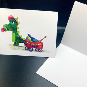 Greeting cards, Holiday Card, Birthday cards thank you notes, thank you cards, beautiful cards, funny cards, Dino Cards,