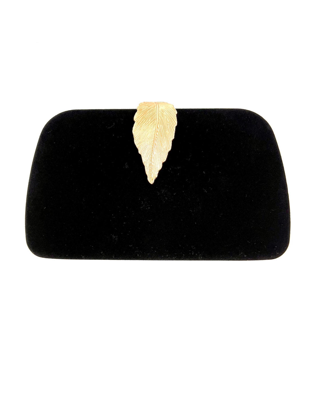 Black Velvet Clutch Bag Black Velvet Purse Gold Clutch Bag Etsy UK