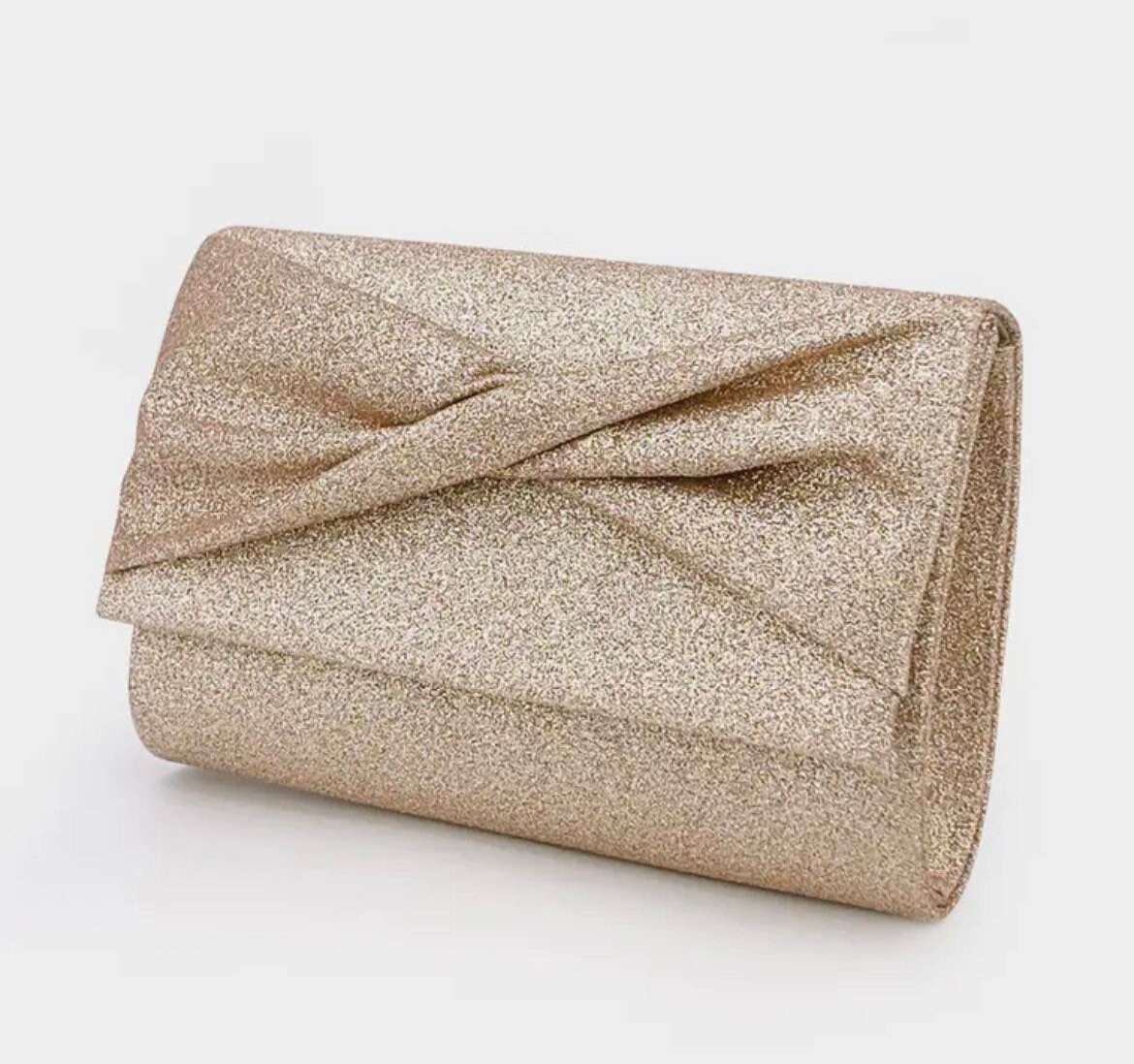 Navy Glitter Envelope Clutch Bag main image 1