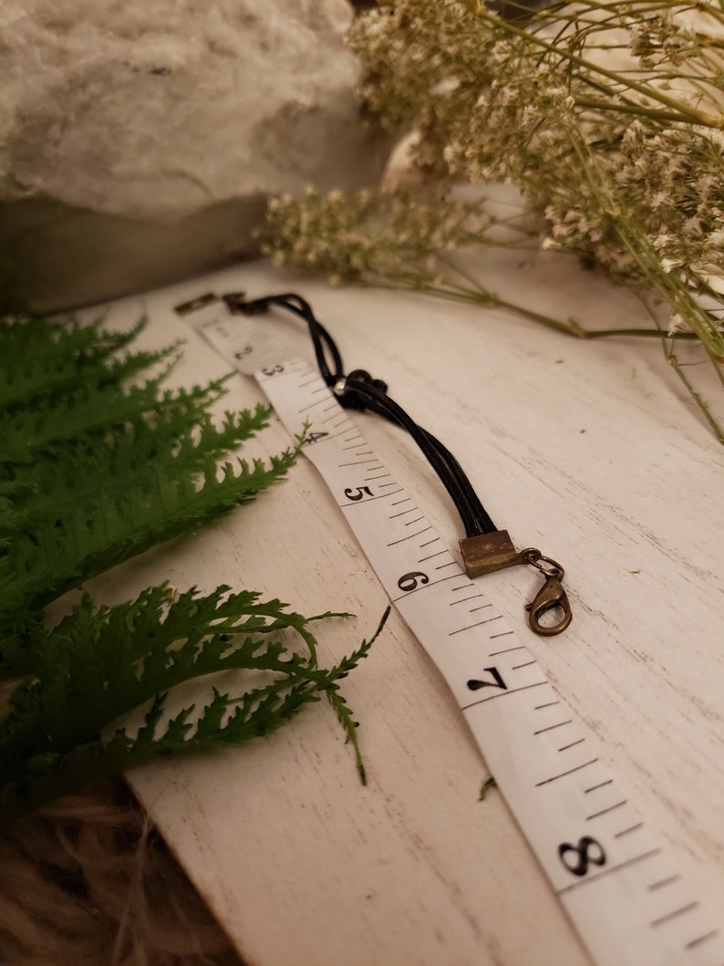 Leather Pendant Bracelet