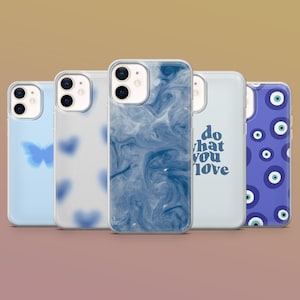 Blue Phone Case Evil Eye Case for iPhone 15 14 13 12 11, Samsung S24Ultra, S23FE, S22, A15, A54, A25, A14, Pixel 8A, 8Pro, 7A 7 Pro 6A